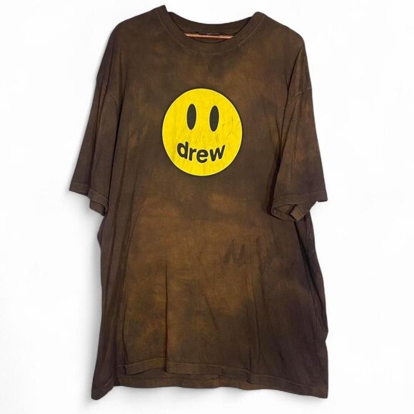 Drew House custom tie dye smiley face t shirt - Picture 1 of 5